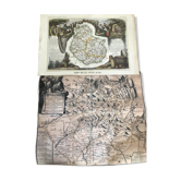 Ancienne carte des Cévennes et des Côtes d'Or