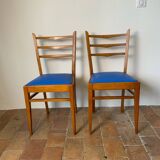 Paire de chaises en hêtre, 1960