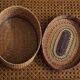 Nesting boxes made of straw.