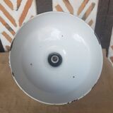 Industrial bowl suspension in enamelled sheet metal