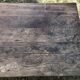 Antique Louis XV paneled table with 3 front drawers in solid cherry wood