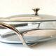 Elegant Table Art Marinex Serving Dish Made in Brazil Silver Metal