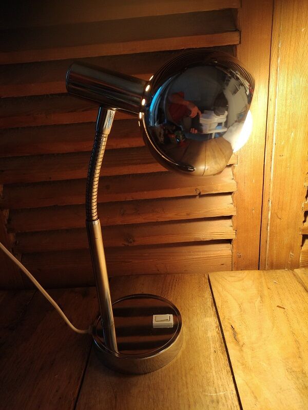Lamp ball desk bedside Metal stainless steel chromed dpm 1122411