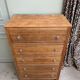 Large Art Deco oak chest of drawers (renovated)