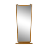 Solid oak mirror 1960s 50x114cm