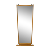 Miroir en chêne massif années 1960 50x114cm