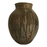 Large vase lucien arnaud sandstone from saint amand en puysaye 1920 art nouveau