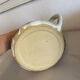 Glazed stoneware oil lamp from the 1960s.