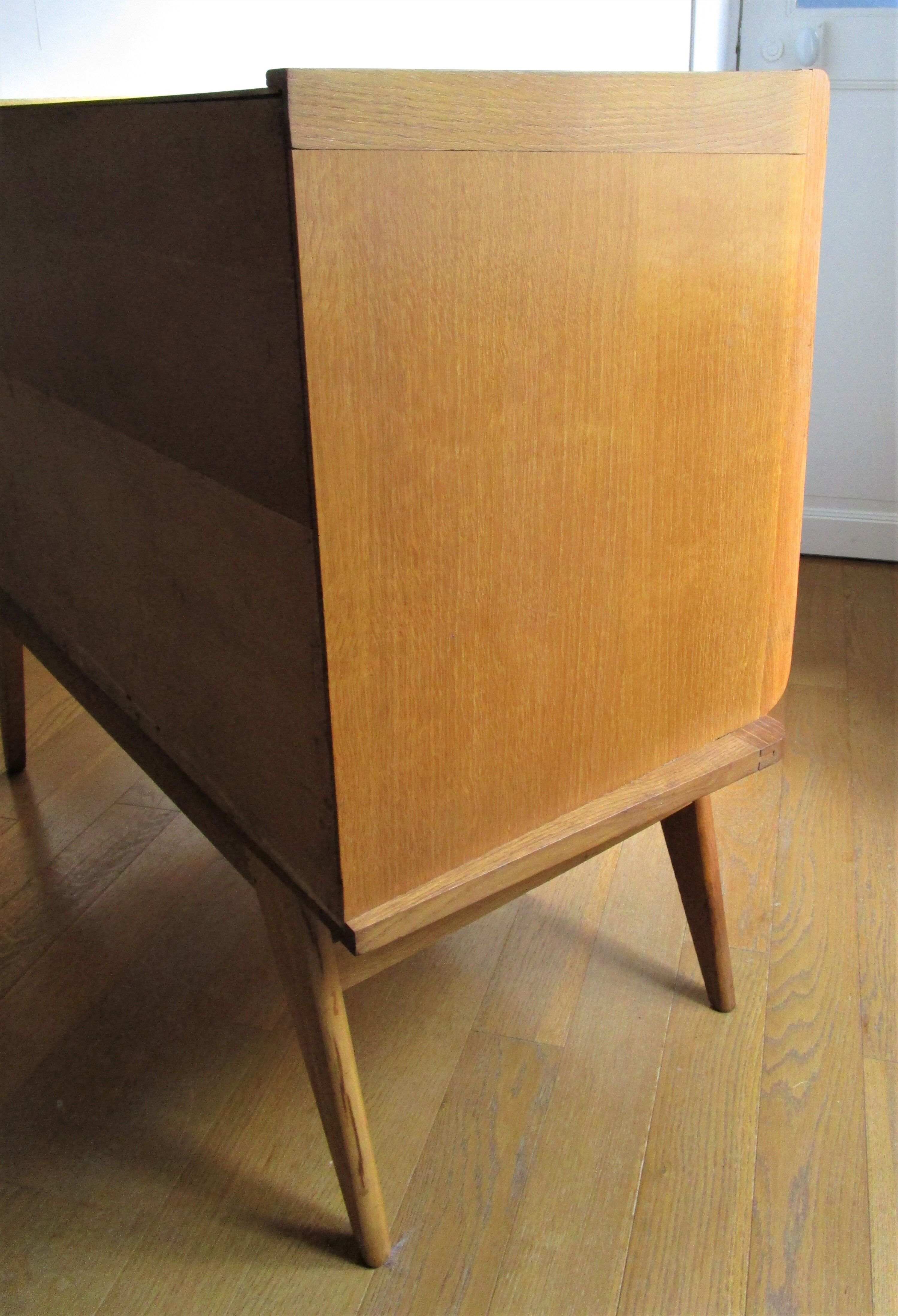 Buffet oak feet compas vintage 60s