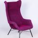 Mid-Century Wingchair in Plastic Fiber from Miroslav Navratil, Czech, 1950s