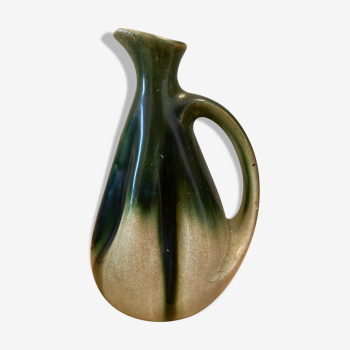 Green ceramic vase