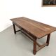 Farmhouse table, solid oak, 20th century.