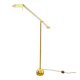 Brass Balance Reading Floor Lamp from Sölken Leuchten, 1980s