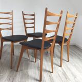 Set of 4 scandinavian chairs