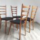 Série de 4 chaises scandinaves