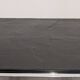 Table basse moderniste en ardoise et métal chromé, Italie vers 1970