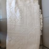 Hand crocheted bed cover or plaid