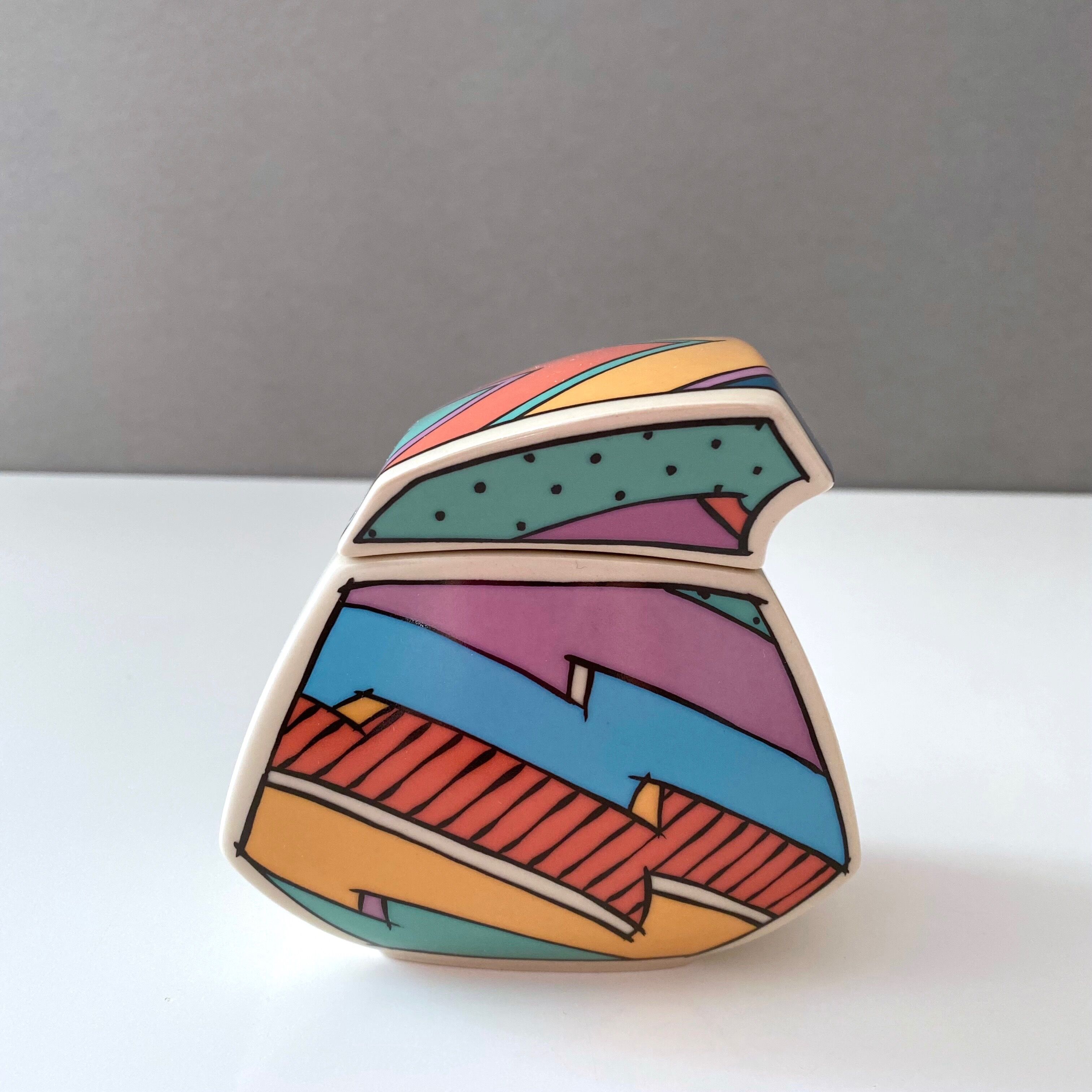 Pot à lait et sucrier Rosenthal Flash One par Dorothy Hafner, années 80