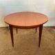 Scandinavian extendable round table in teak dia 110cm an60