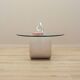 Glass coffee table, Italian design, 1970s, production: Italy