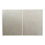 Original geometric drawings • 1908