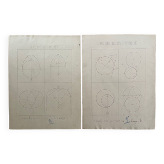 Original geometric drawings • 1908