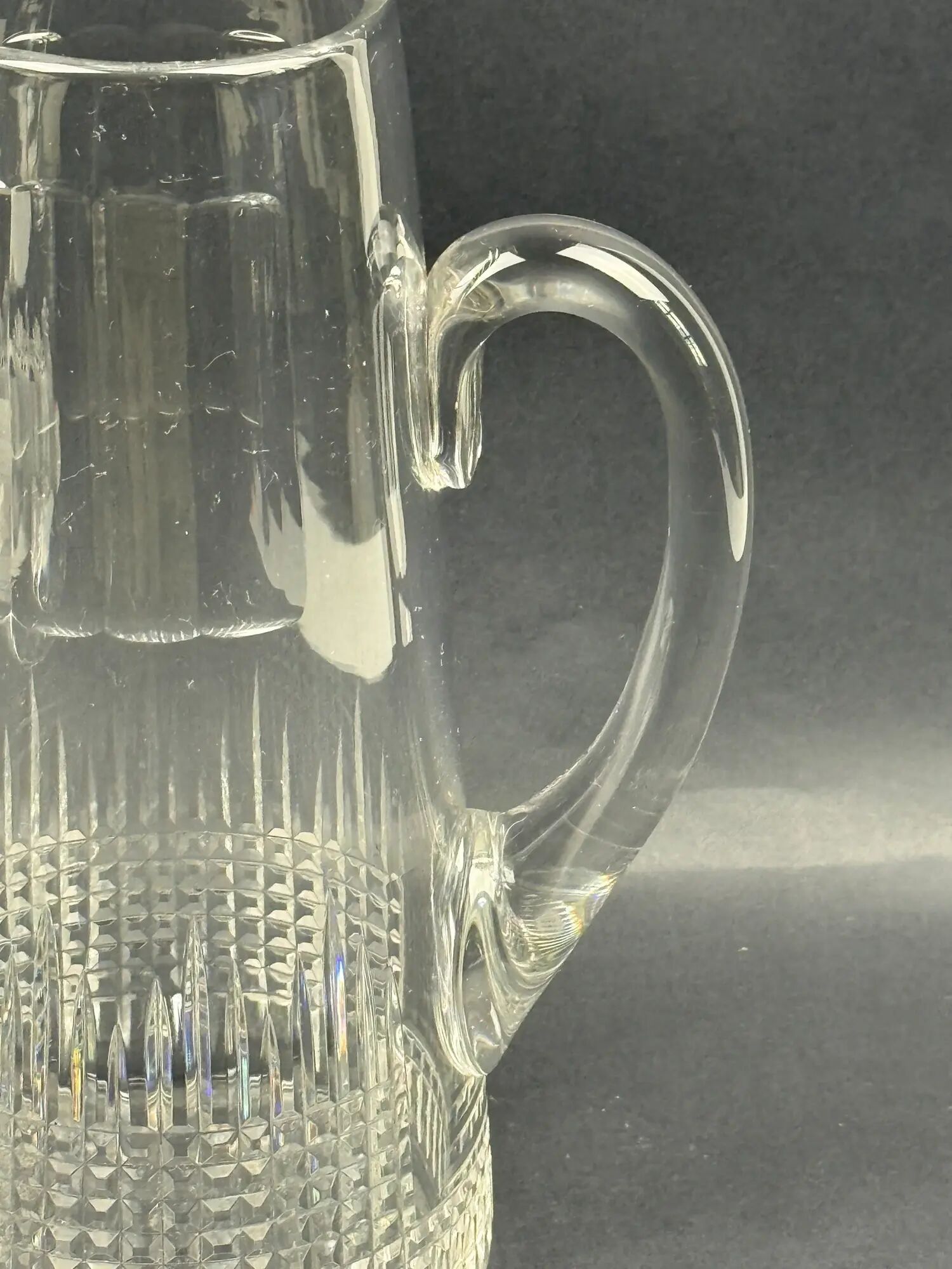 Baccarat, Nancy model jug in crystal, 1908