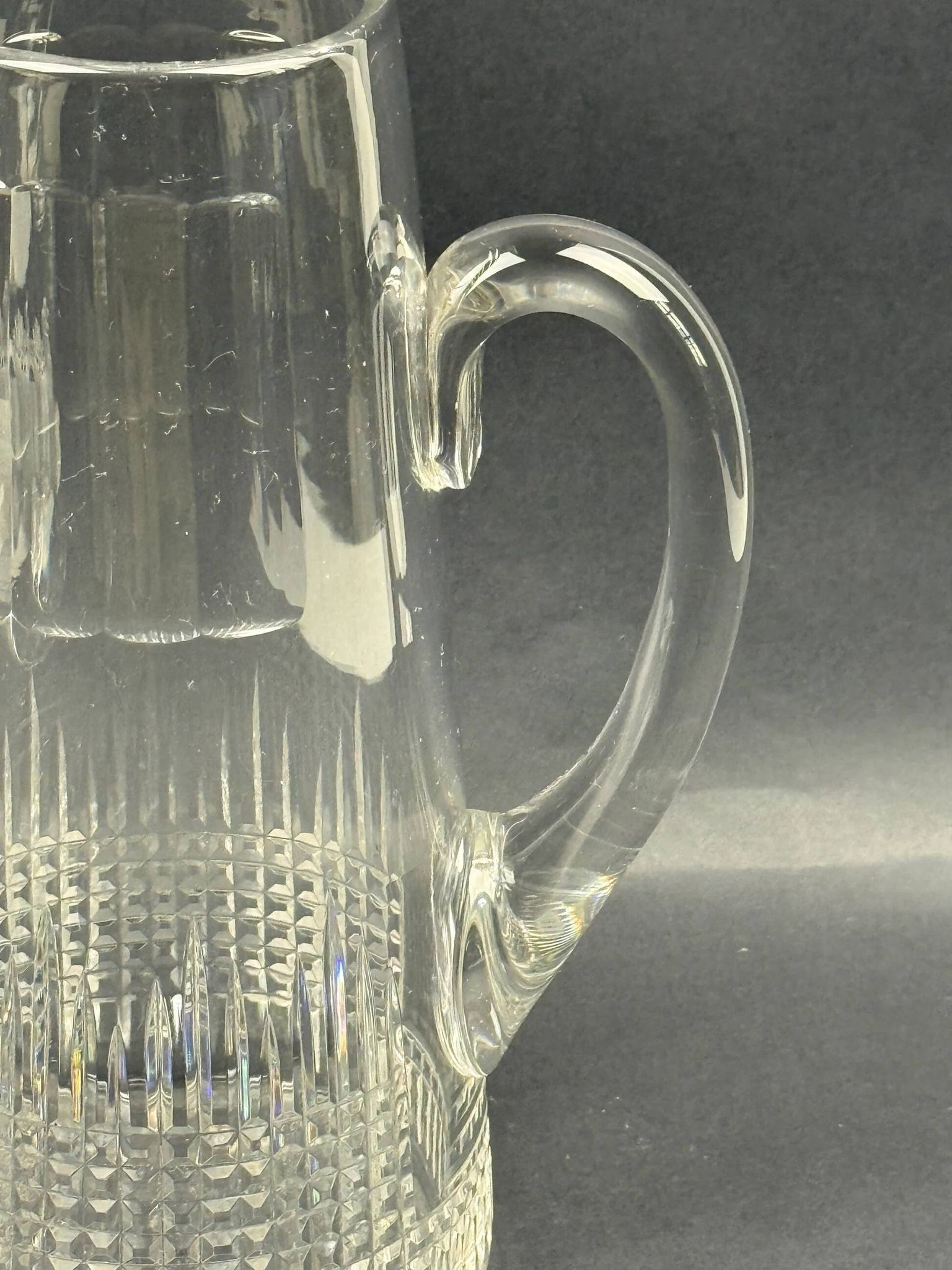 Baccarat, Nancy model jug in crystal, 1908
