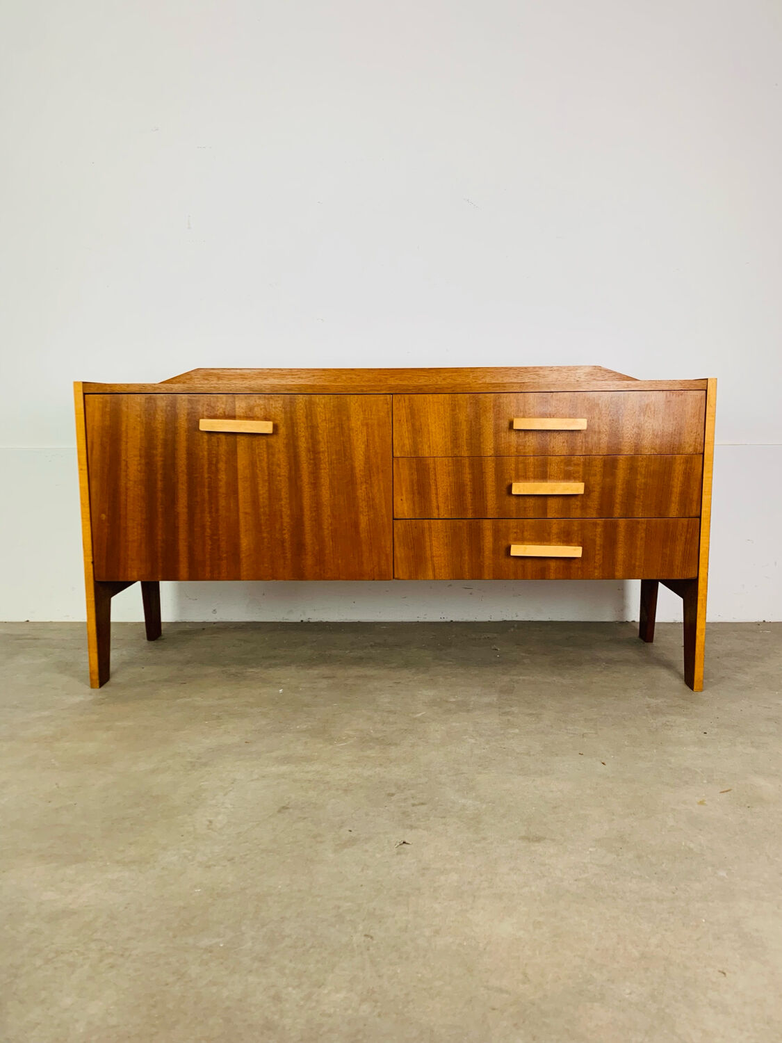 Teak TV unit in Scandinavian style, 1960s.