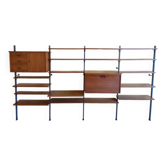 Scandinavian modular wall bookcase Olof Pira