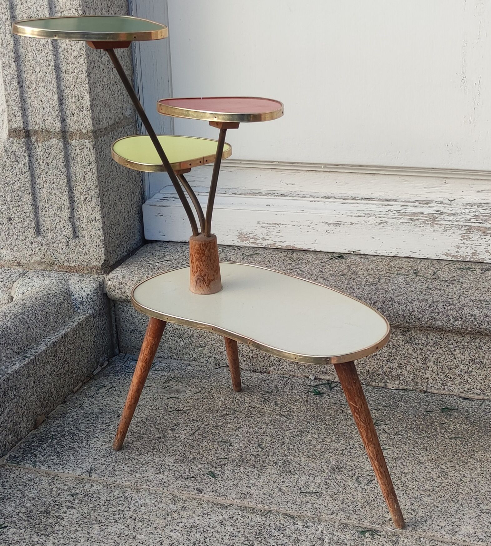 1950s tripod plant holder