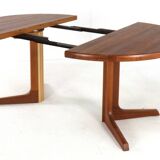 Extendable dining table Gudme 2x 'Slumstrup' - Danish design in teak
