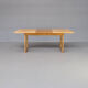 70s pine wooden extendable dining table