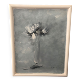 Painting on canvas with frame