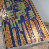 Vintage enameled ceramic coffee table by Antonio De Nisco, 1960s