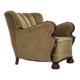 1960s, Danish vintage armchair, furniture velour, dark beech wood.