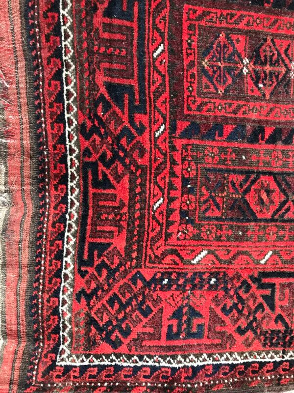 Carpet former Turkmen Belutch done Afghan hand 94 X 184 CM