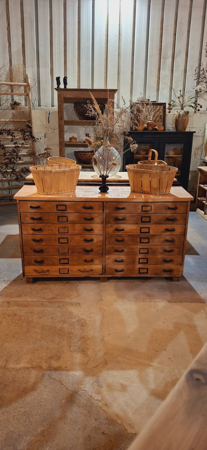 Craft cabinet with drawers