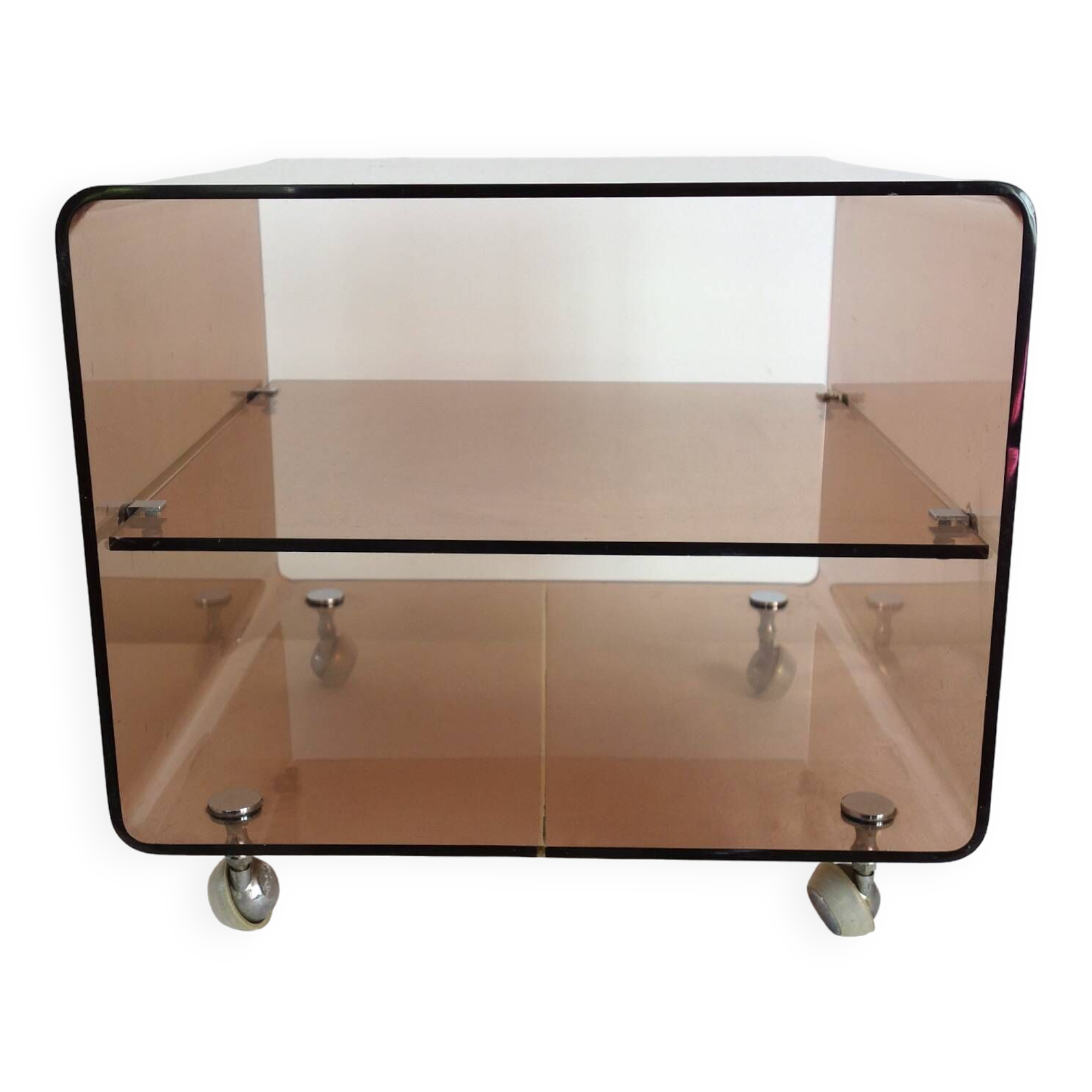 Plexiglas coffee table Michel Dumas 70s