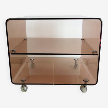 Plexiglas coffee table Michel Dumas 70s