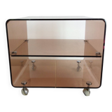 Table basse en Plexiglas Michel Dumas années 70