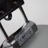 Vintage industrial chrome Aluminor lamp