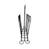 Openwork metalwork newspaper rack, Belgium 1970s