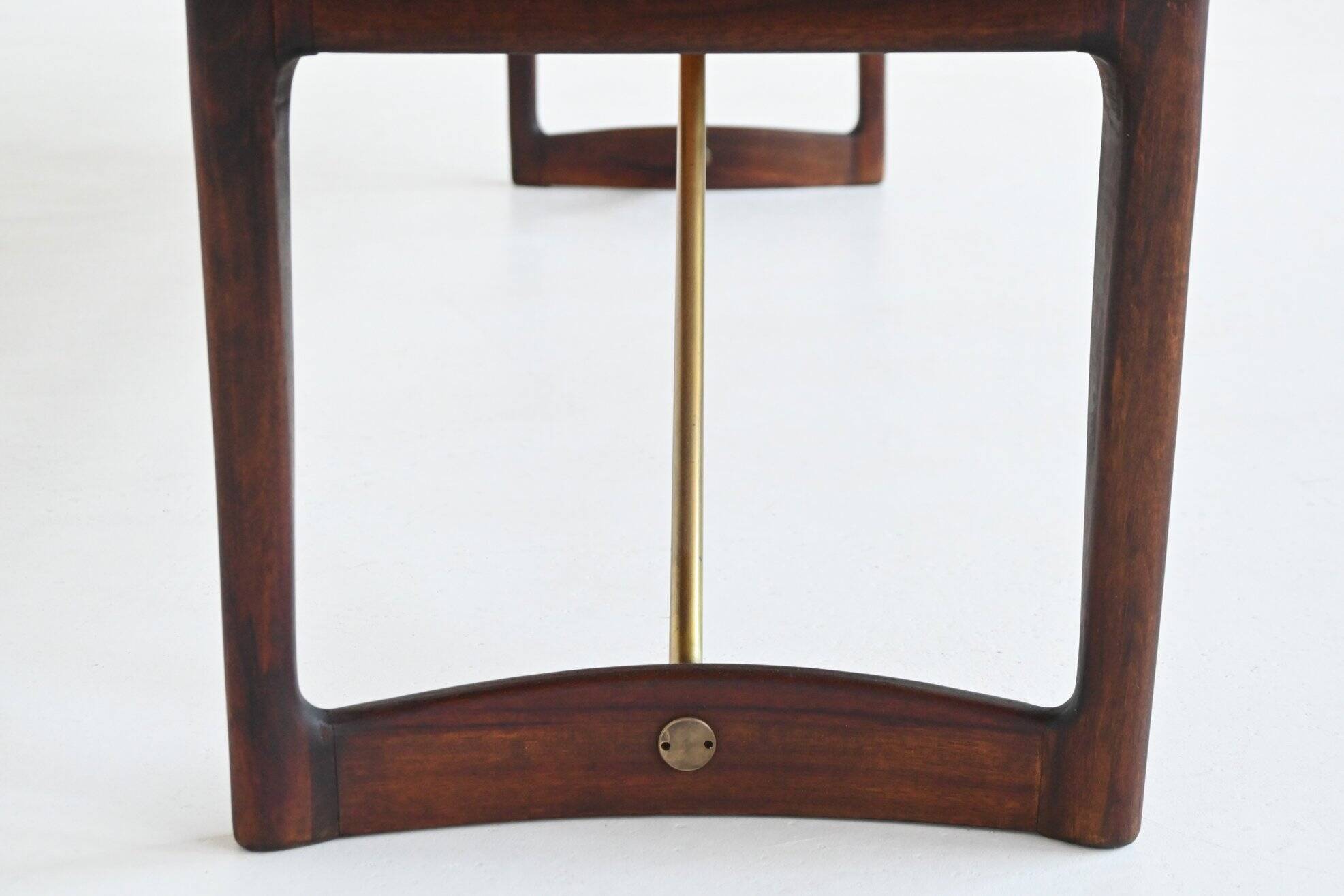 Sofus Jorgensen cross-leg highboard in rosewood Nyrup Denmark 1960