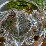 Pair of vintage Art Deco glass candlesticks