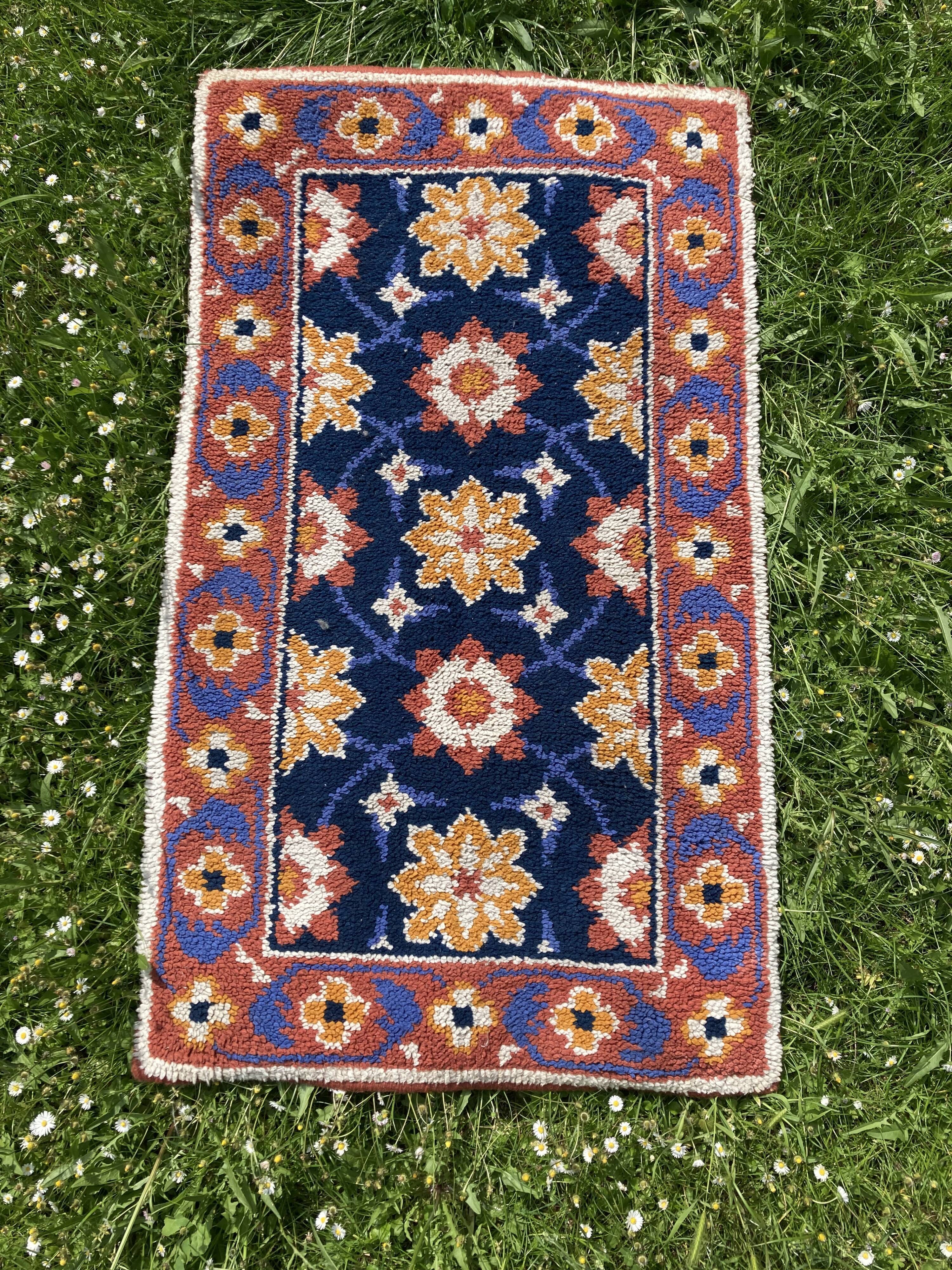 Tapis en laine coloré - 140x80cm