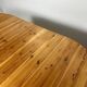 1980s Vintage Round Extendable Pine Dining Table