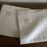 Pair of linen pillowcases 1960 old linen new