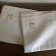 Pair of linen pillowcases 1960 old linen new
