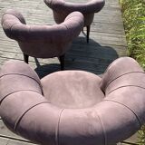 Four art deco armchairs